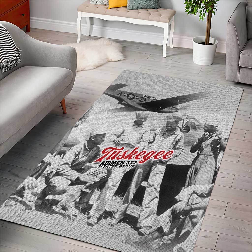 Tuskegee Airmen 332nd Fighter Group Area Rug Vintage-style War - Wonder Print Shop