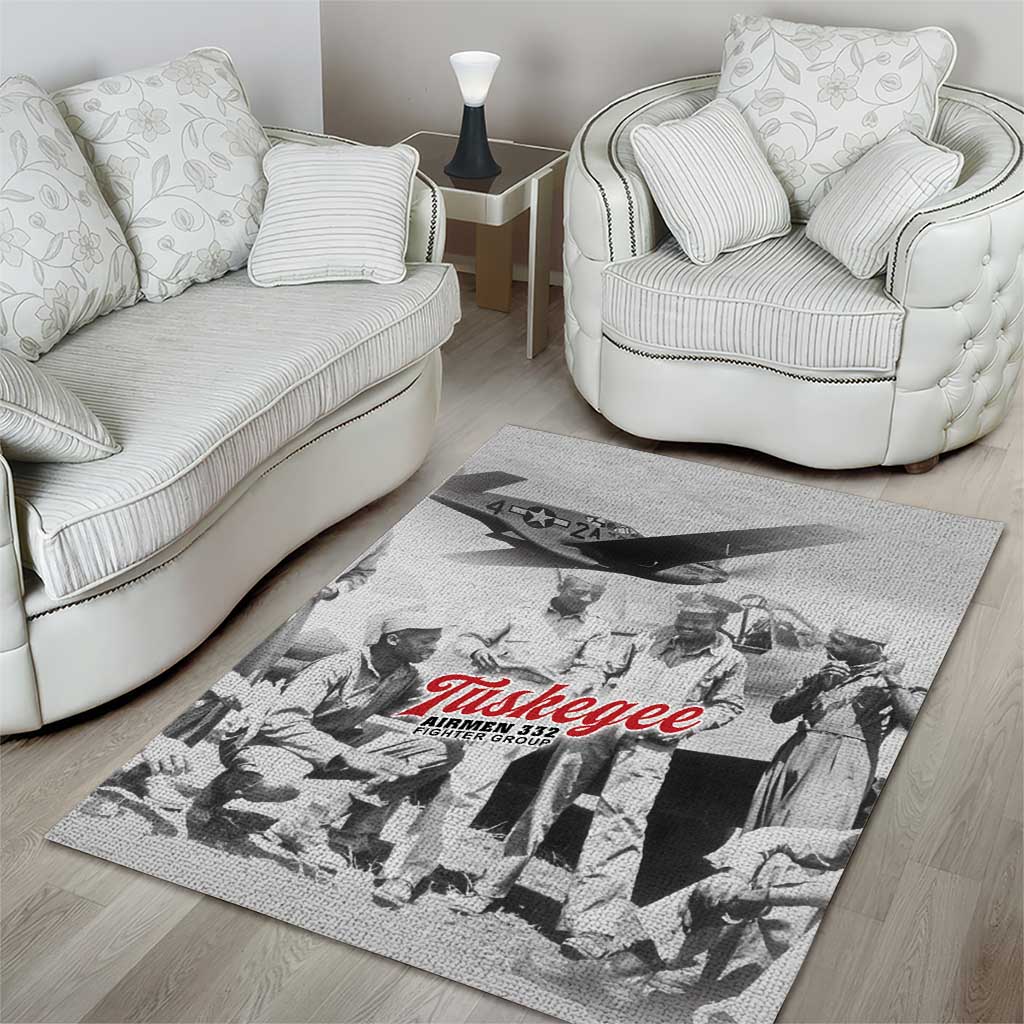 Tuskegee Airmen 332nd Fighter Group Area Rug Vintage-style War - Wonder Print Shop