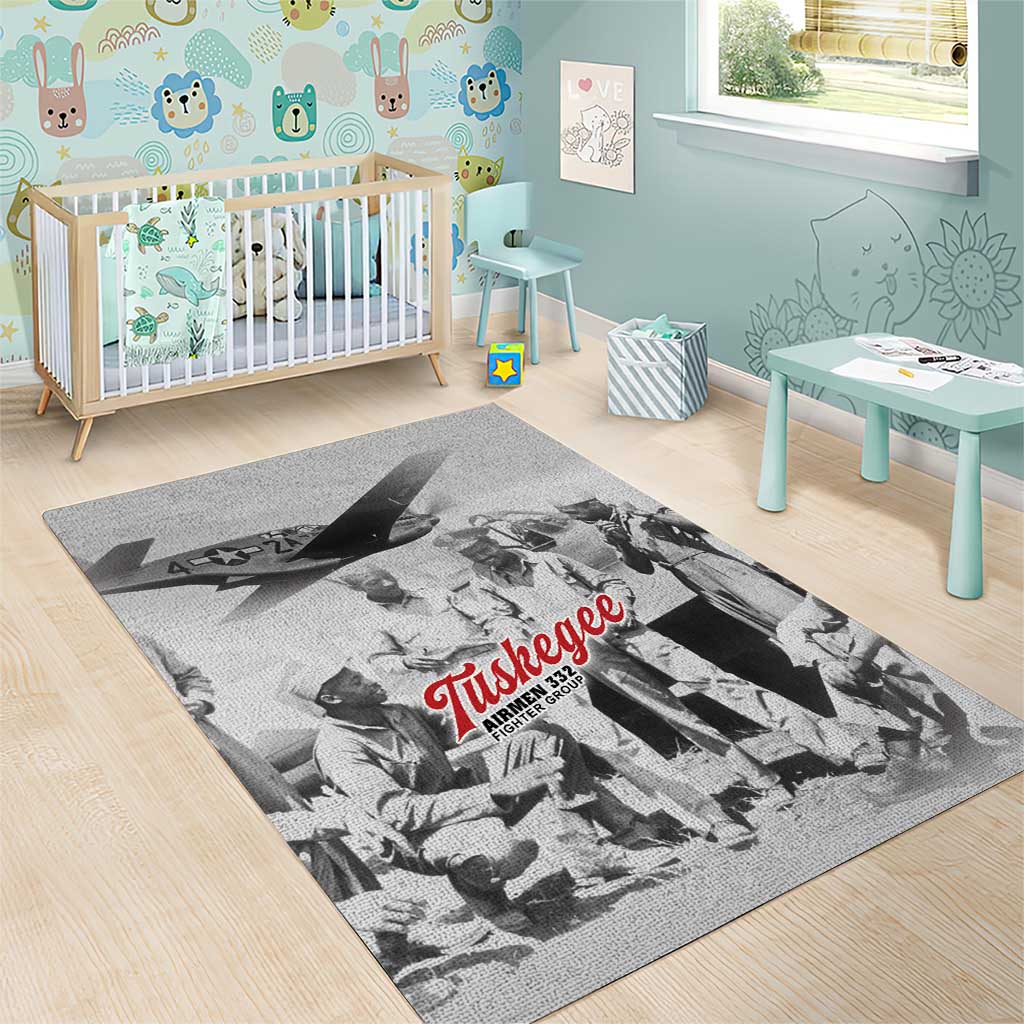 Tuskegee Airmen 332nd Fighter Group Area Rug Vintage-style War - Wonder Print Shop