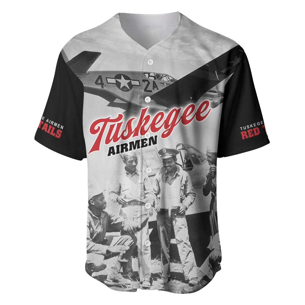 Tuskegee Airmen 332nd Fighter Group Baseball Jersey Vintage-style War - Wonder Print Shop