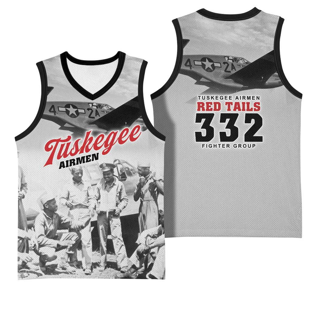 Tuskegee Airmen 332nd Fighter Group Basketball Jersey Vintage-style War - Wonder Print Shop