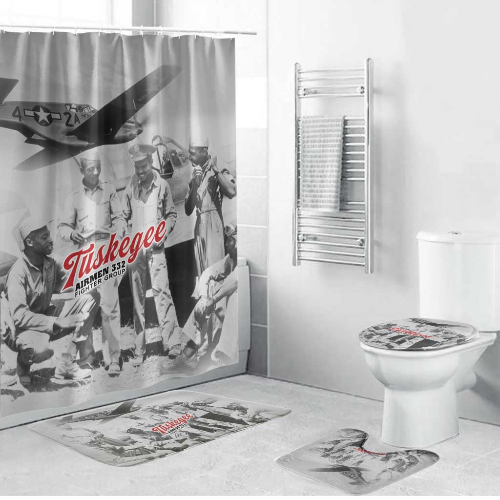 Tuskegee Airmen 332nd Fighter Group Bathroom Set Vintage-style War - Wonder Print Shop