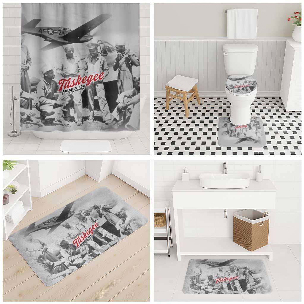 Tuskegee Airmen 332nd Fighter Group Bathroom Set Vintage-style War - Wonder Print Shop