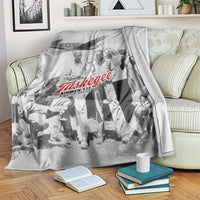 Tuskegee Airmen 332nd Fighter Group Blanket Vintage-style War - Wonder Print Shop