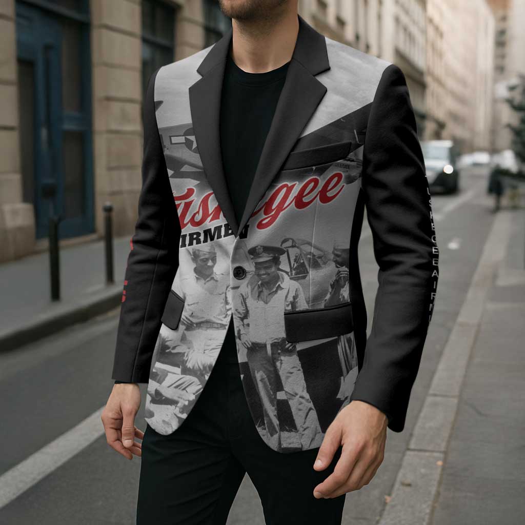 Tuskegee Airmen 332nd Fighter Group Blazer Vintage-style War - Wonder Print Shop