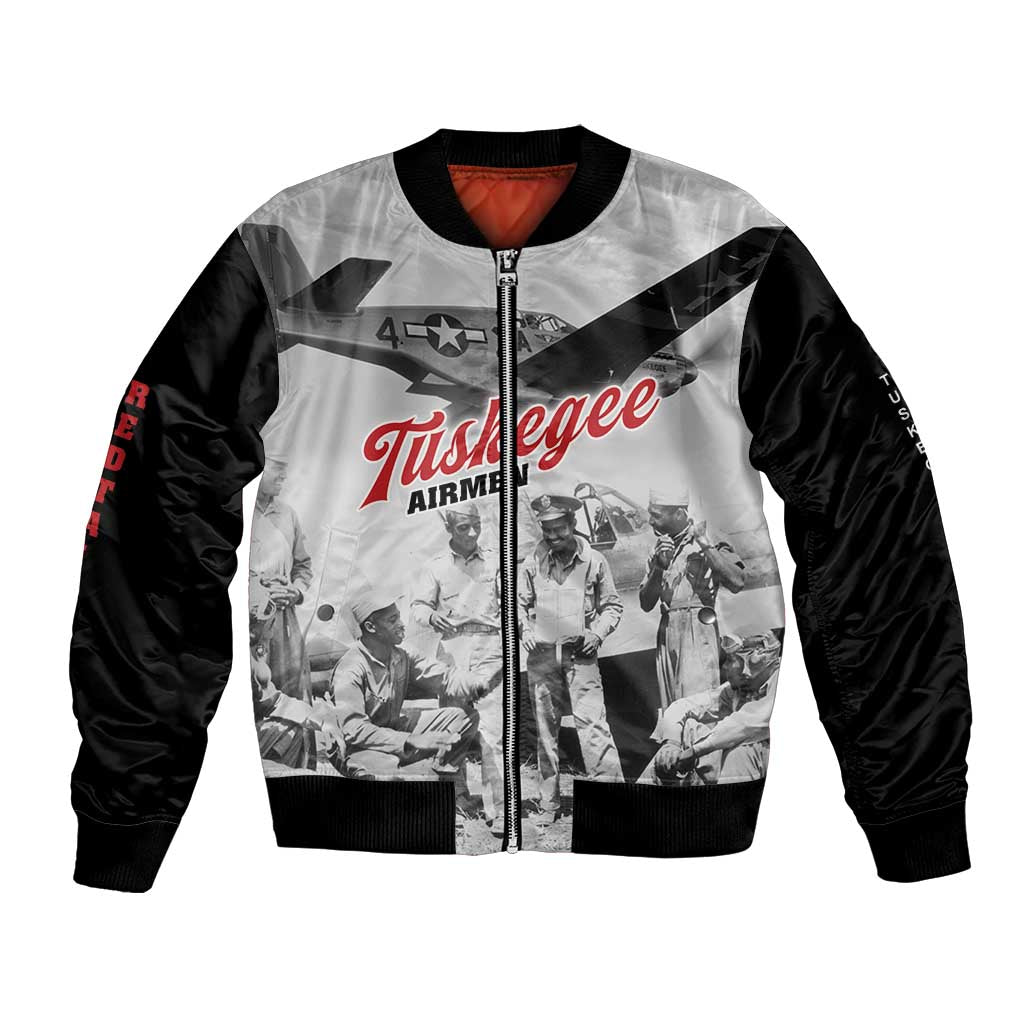 Tuskegee Airmen 332nd Fighter Group Bomber Jacket Vintage-style War - Wonder Print Shop