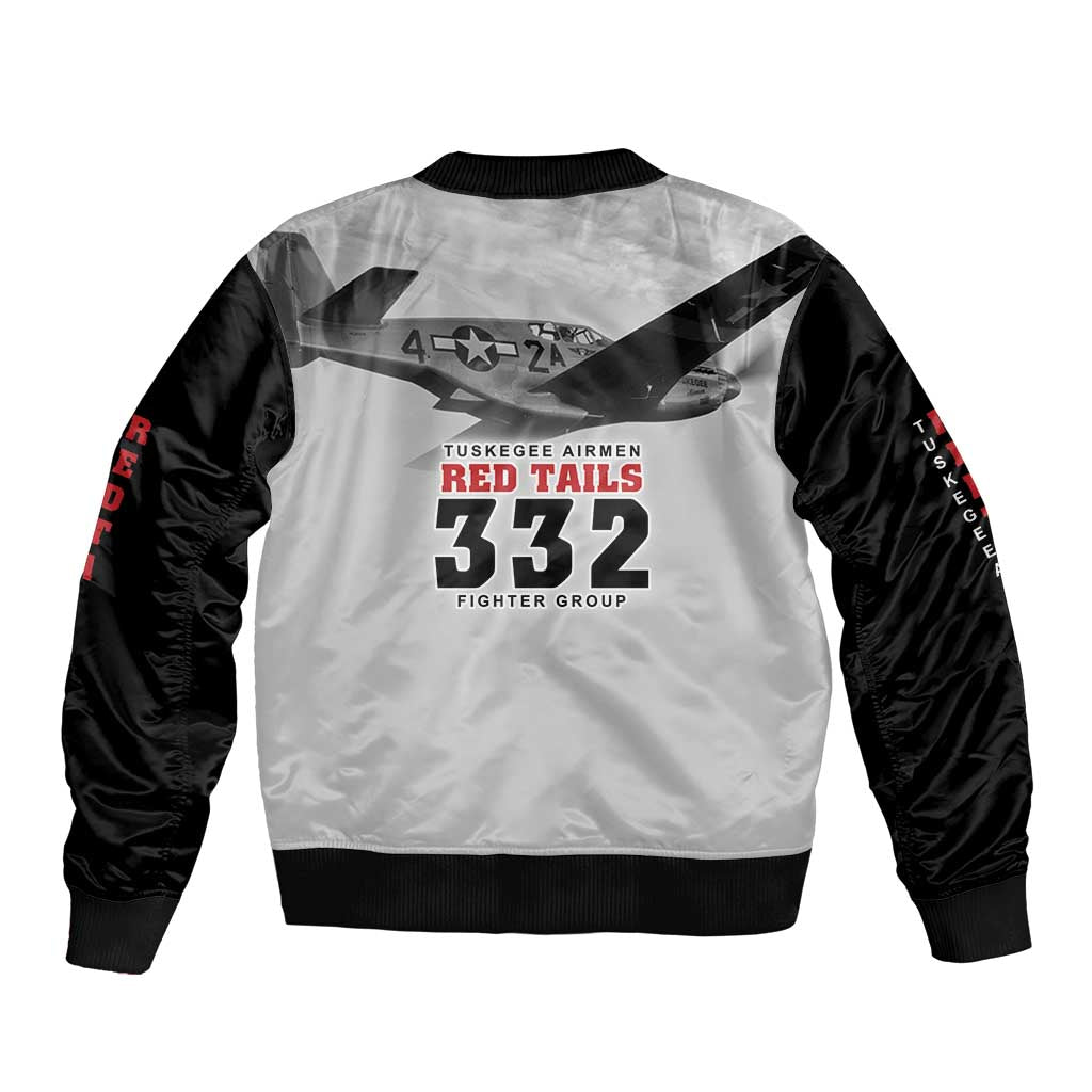 Tuskegee Airmen 332nd Fighter Group Bomber Jacket Vintage-style War - Wonder Print Shop