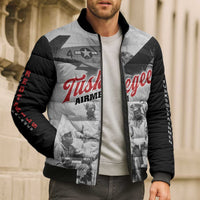 Tuskegee Airmen 332nd Fighter Group Bomber Puffer Jacket Vintage-style War - Wonder Print Shop
