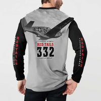 Tuskegee Airmen 332nd Fighter Group Button Sweatshirt Vintage-style War - Wonder Print Shop