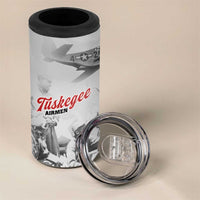 Tuskegee Airmen 332nd Fighter Group 4 in 1 Can Cooler Tumbler Vintage-style War - Wonder Print Shop