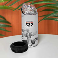 Tuskegee Airmen 332nd Fighter Group 4 in 1 Can Cooler Tumbler Vintage-style War - Wonder Print Shop