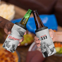 Tuskegee Airmen 332nd Fighter Group 4 in 1 Can Cooler Tumbler Vintage-style War - Wonder Print Shop