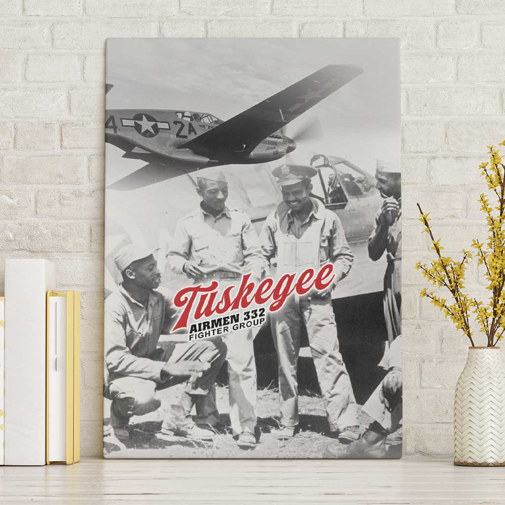 Tuskegee Airmen 332nd Fighter Group Canvas Wall Art Vintage-style War - Wonder Print Shop