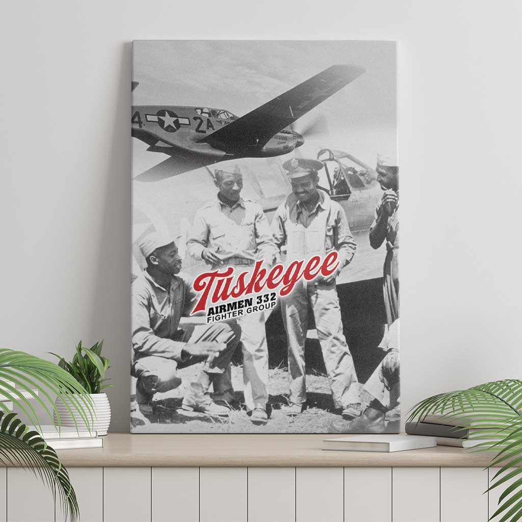 Tuskegee Airmen 332nd Fighter Group Canvas Wall Art Vintage-style War - Wonder Print Shop