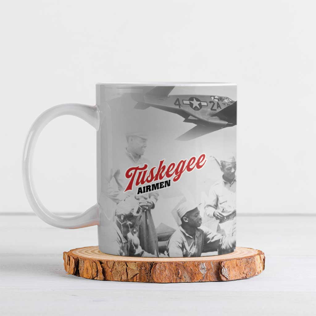 Tuskegee Airmen 332nd Fighter Group Ceramic Mug Vintage-style War - Wonder Print Shop