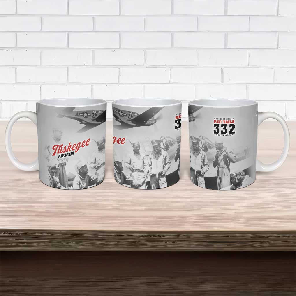 Tuskegee Airmen 332nd Fighter Group Ceramic Mug Vintage-style War - Wonder Print Shop