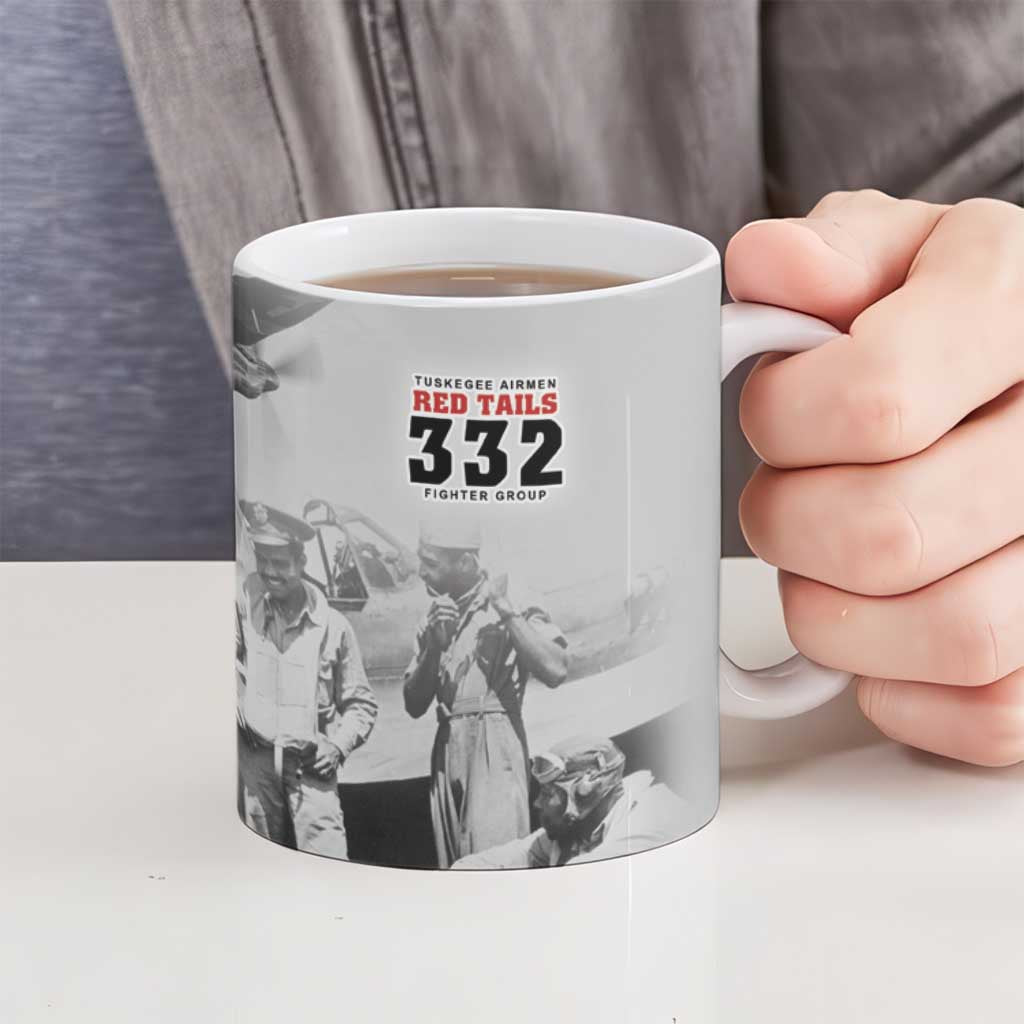 Tuskegee Airmen 332nd Fighter Group Ceramic Mug Vintage-style War - Wonder Print Shop