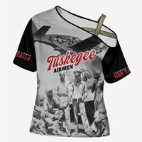 Tuskegee Airmen 332nd Fighter Group Cross Shoulder Shirt Vintage-style War - Wonder Print Shop