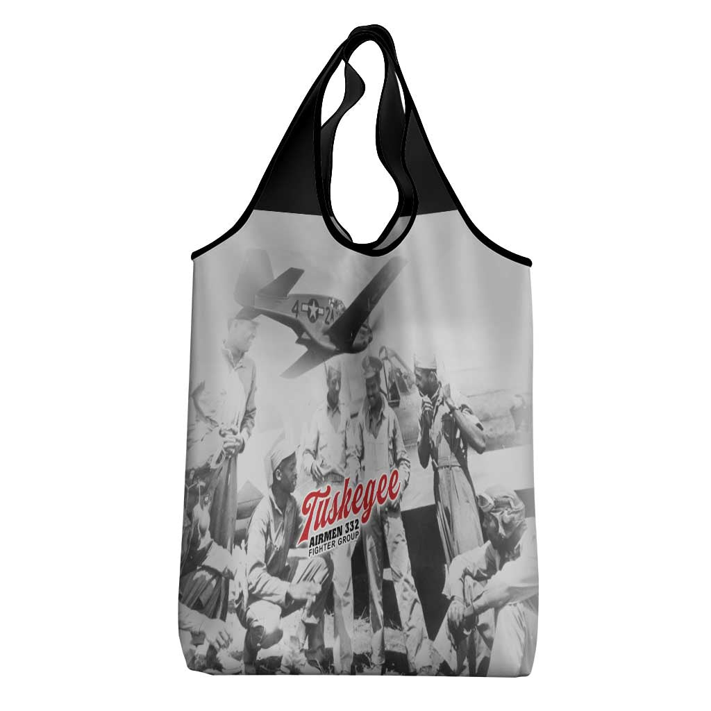 Tuskegee Airmen 332nd Fighter Group Grocery Bag Vintage-style War - Wonder Print Shop