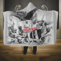 Tuskegee Airmen 332nd Fighter Group Hooded Blanket Vintage-style War - Wonder Print Shop