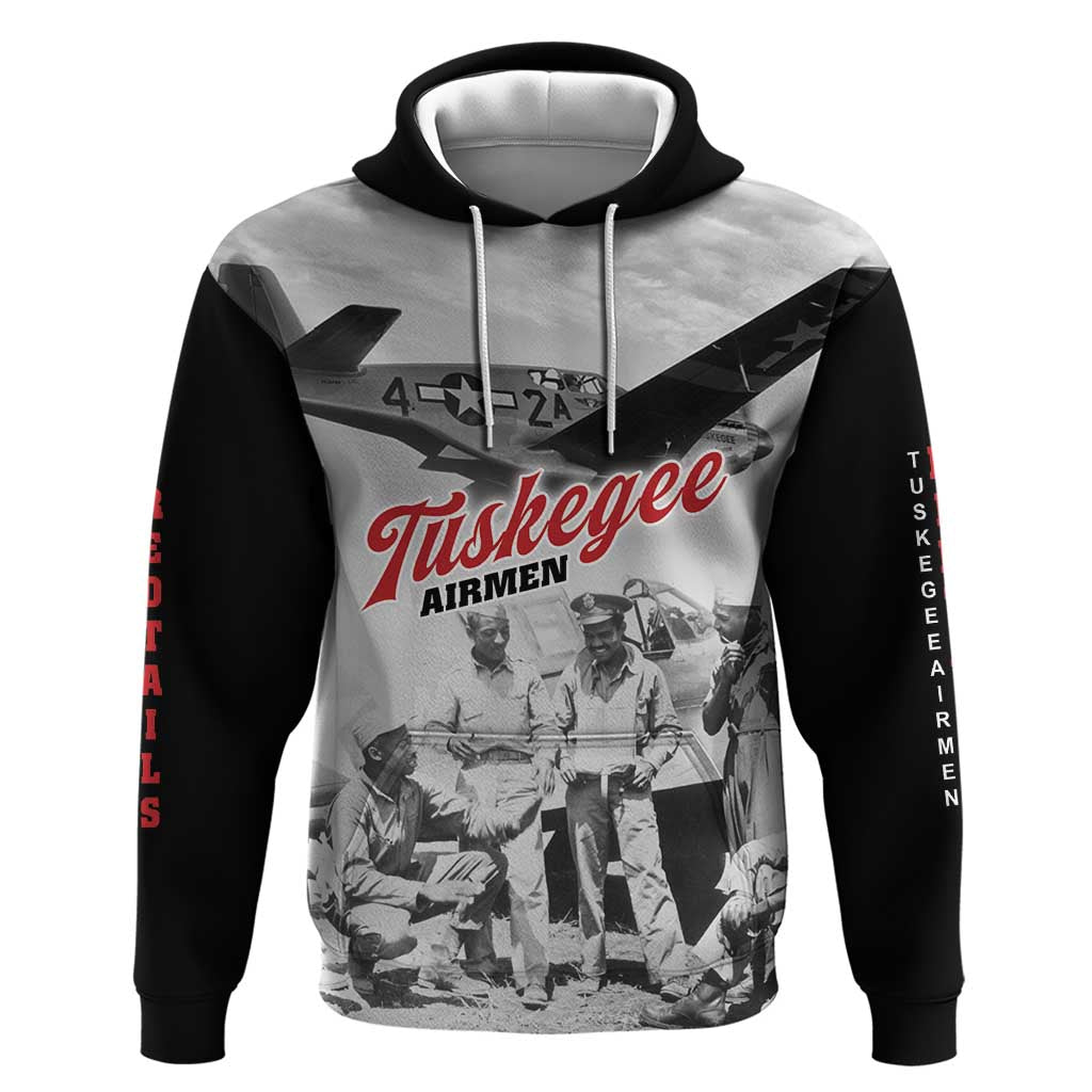 Tuskegee Airmen 332nd Fighter Group Hoodie Vintage-style War - Wonder Print Shop