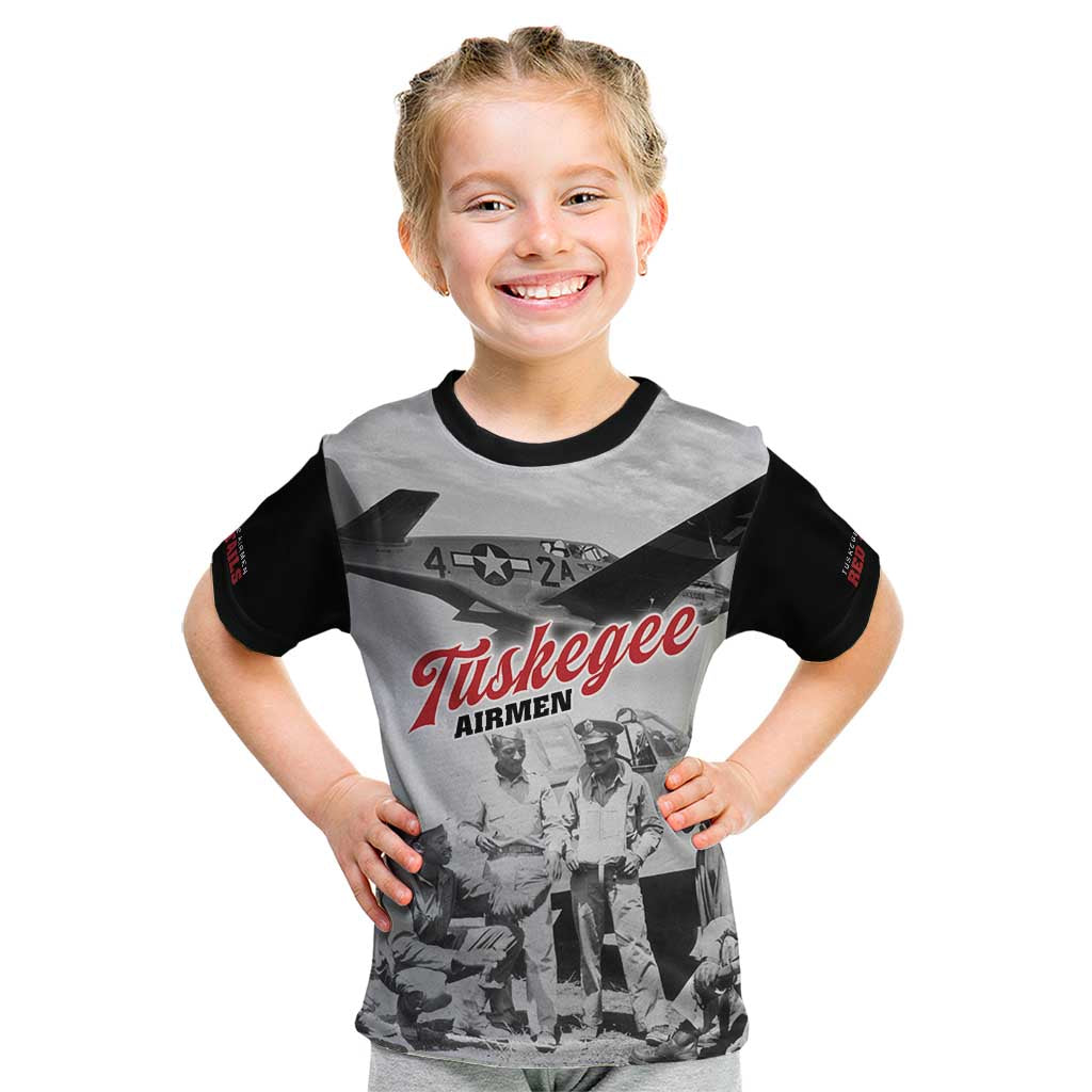 Tuskegee Airmen 332nd Fighter Group Kid T Shirt Vintage-style War - Wonder Print Shop