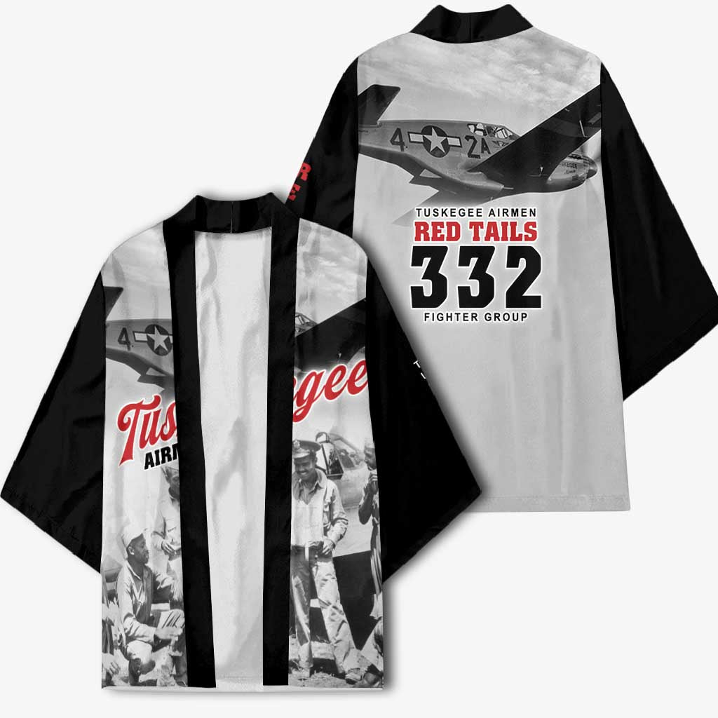 Tuskegee Airmen 332nd Fighter Group Kimono Vintage-style War - Wonder Print Shop