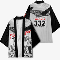 Tuskegee Airmen 332nd Fighter Group Kimono Vintage-style War - Wonder Print Shop