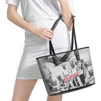 Tuskegee Airmen 332nd Fighter Group Leather Tote Bag Vintage-style War - Wonder Print Shop