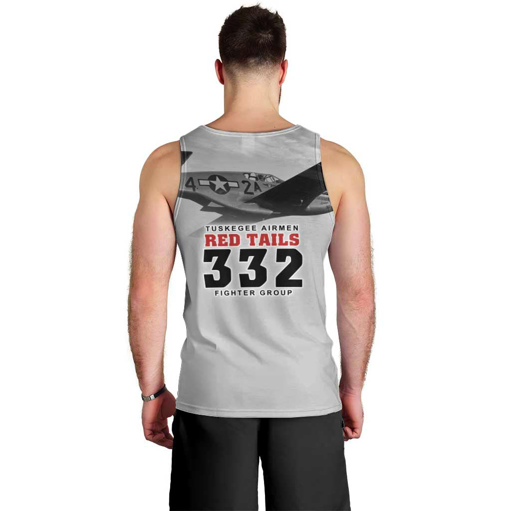 Tuskegee Airmen 332nd Fighter Group Men Tank Top Vintage-style War - Wonder Print Shop