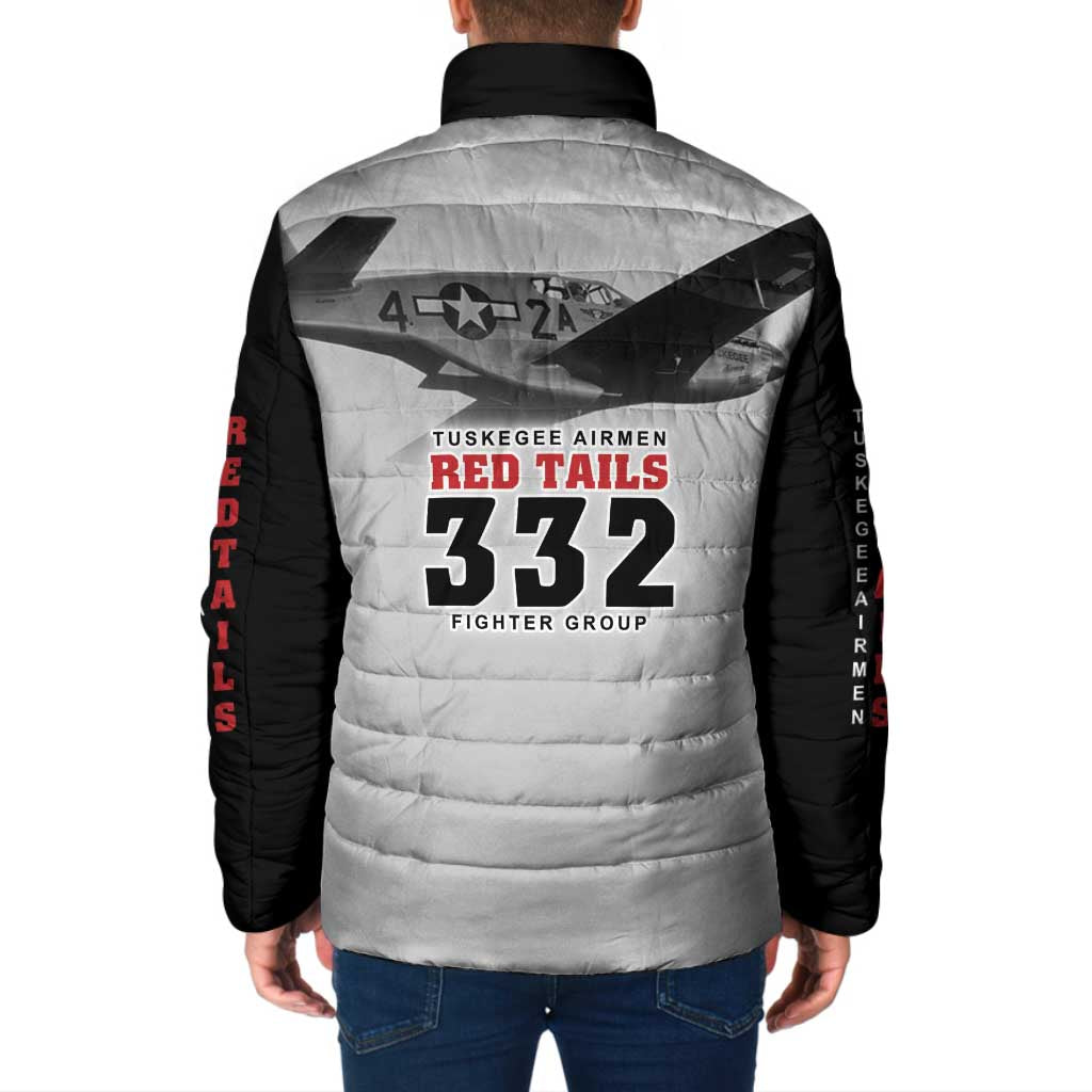 Tuskegee Airmen 332nd Fighter Group Padded Jacket Vintage-style War - Wonder Print Shop