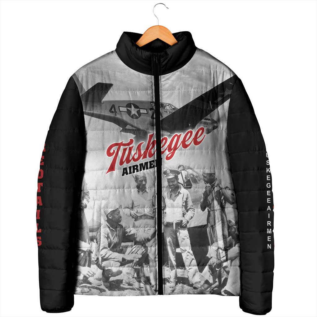 Tuskegee Airmen 332nd Fighter Group Padded Jacket Vintage-style War - Wonder Print Shop