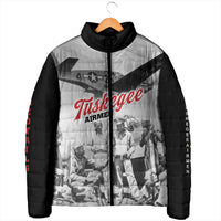Tuskegee Airmen 332nd Fighter Group Padded Jacket Vintage-style War - Wonder Print Shop
