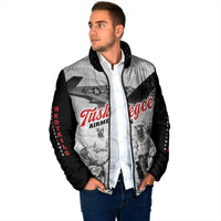 Tuskegee Airmen 332nd Fighter Group Padded Jacket Vintage-style War - Wonder Print Shop