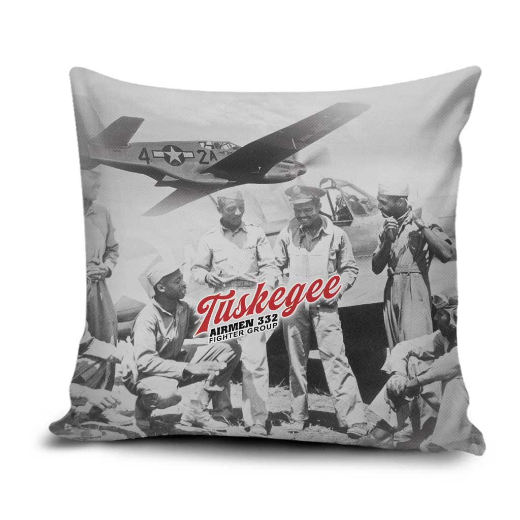 Tuskegee Airmen 332nd Fighter Group Pillow Cover Vintage-style War - Wonder Print Shop