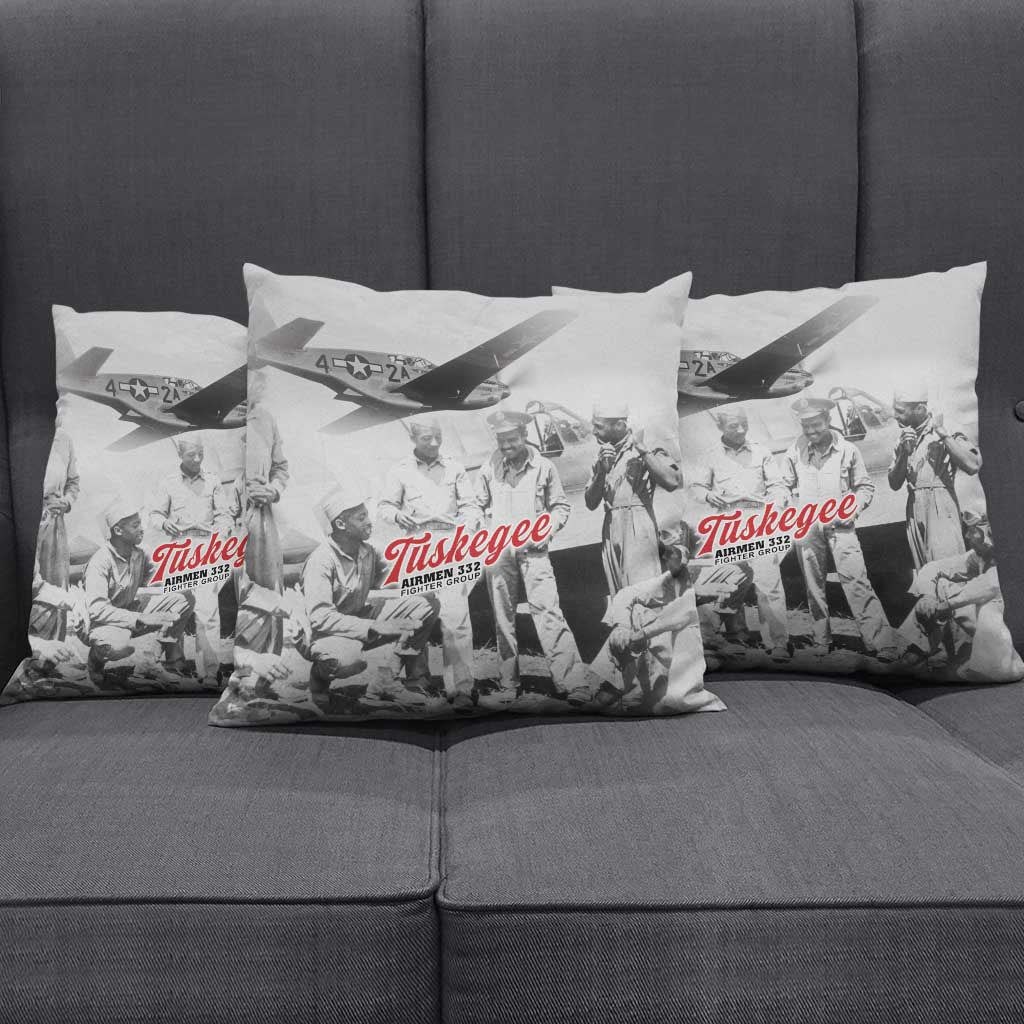 Tuskegee Airmen 332nd Fighter Group Pillow Cover Vintage-style War - Wonder Print Shop