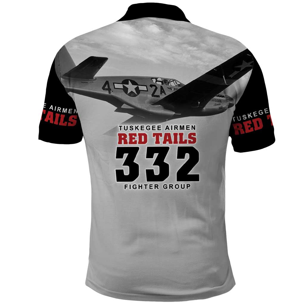 Tuskegee Airmen 332nd Fighter Group Polo Shirt Vintage-style War - Wonder Print Shop