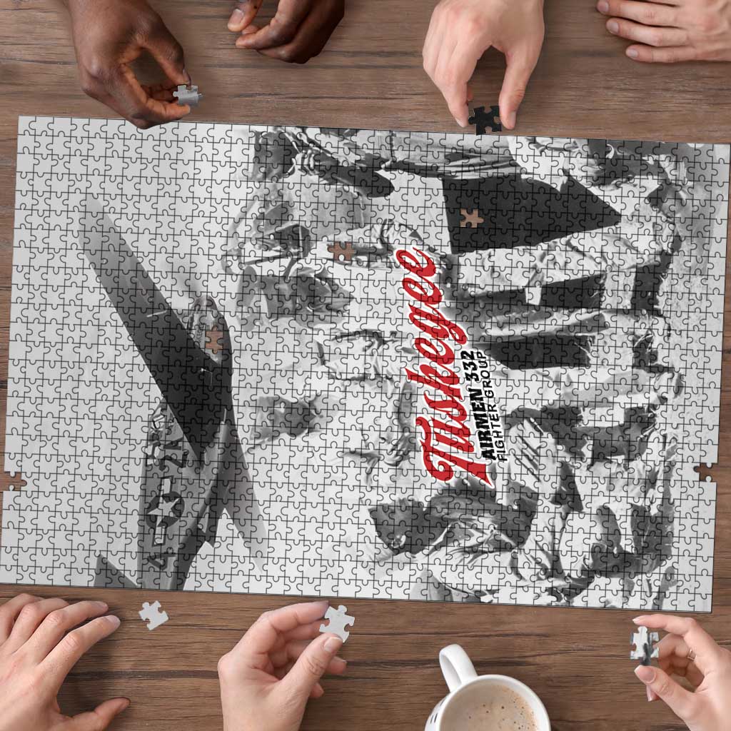 Tuskegee Airmen 332nd Fighter Group Puzzle Vintage-style War - Wonder Print Shop