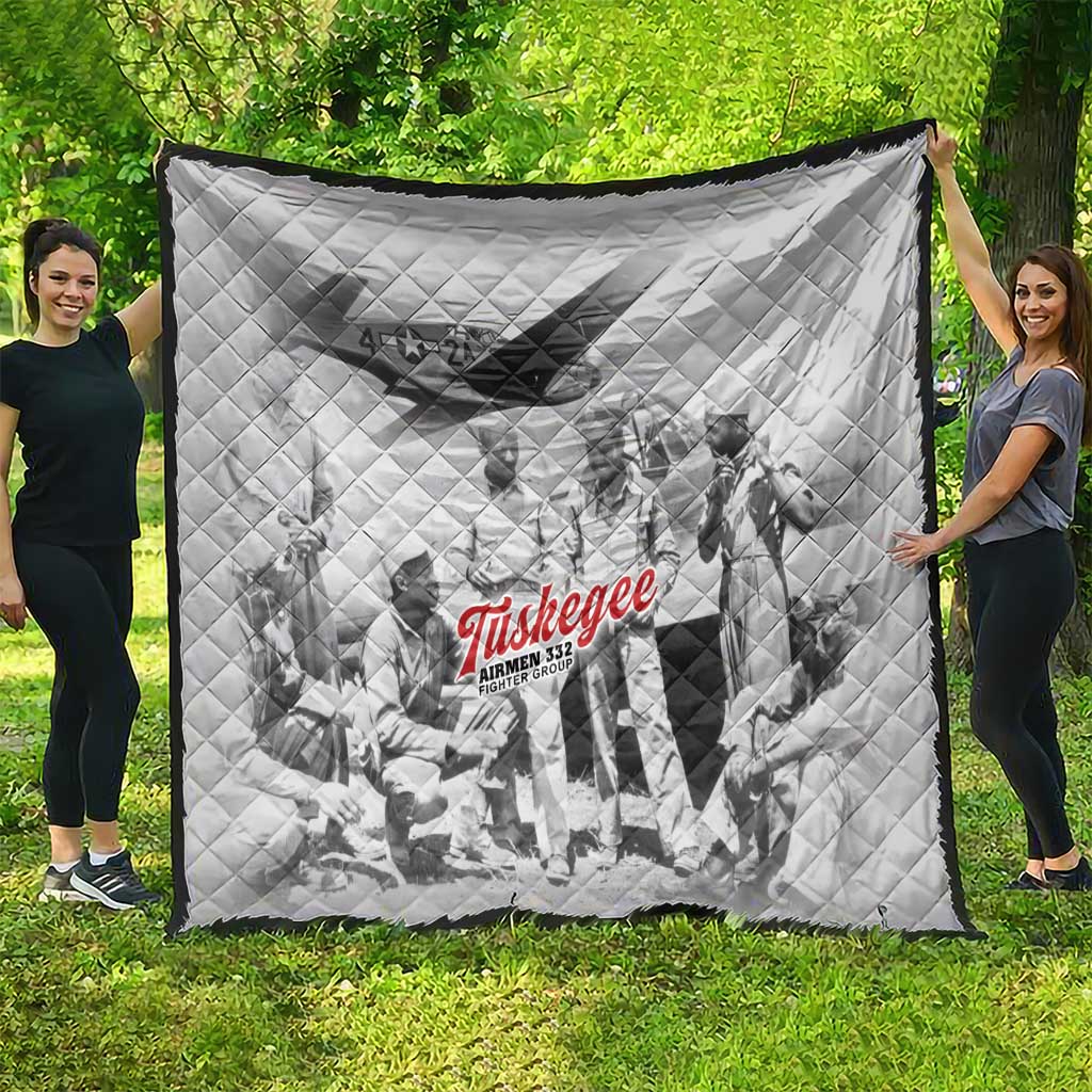 Tuskegee Airmen 332nd Fighter Group Quilt Vintage-style War - Wonder Print Shop