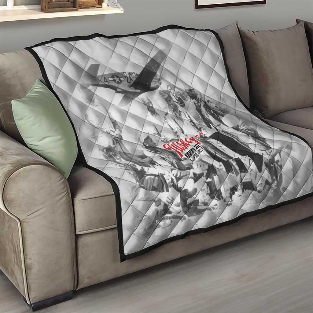 Tuskegee Airmen 332nd Fighter Group Quilt Vintage-style War - Wonder Print Shop