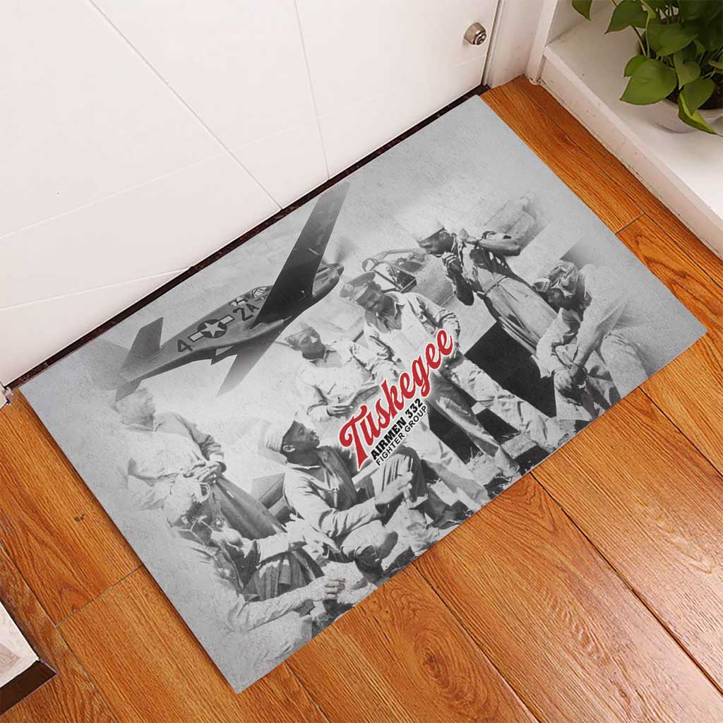 Tuskegee Airmen 332nd Fighter Group Rubber Doormat Vintage-style War - Wonder Print Shop