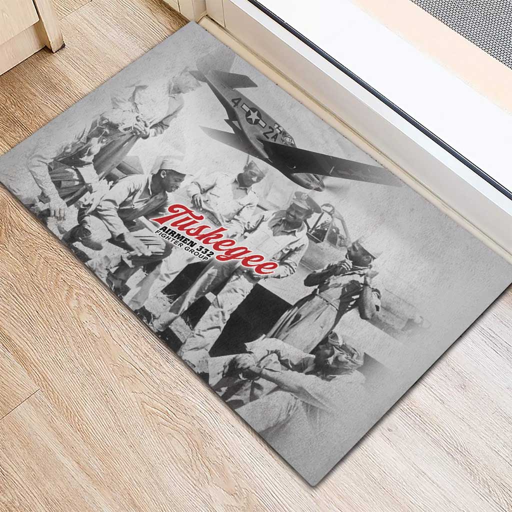 Tuskegee Airmen 332nd Fighter Group Rubber Doormat Vintage-style War - Wonder Print Shop