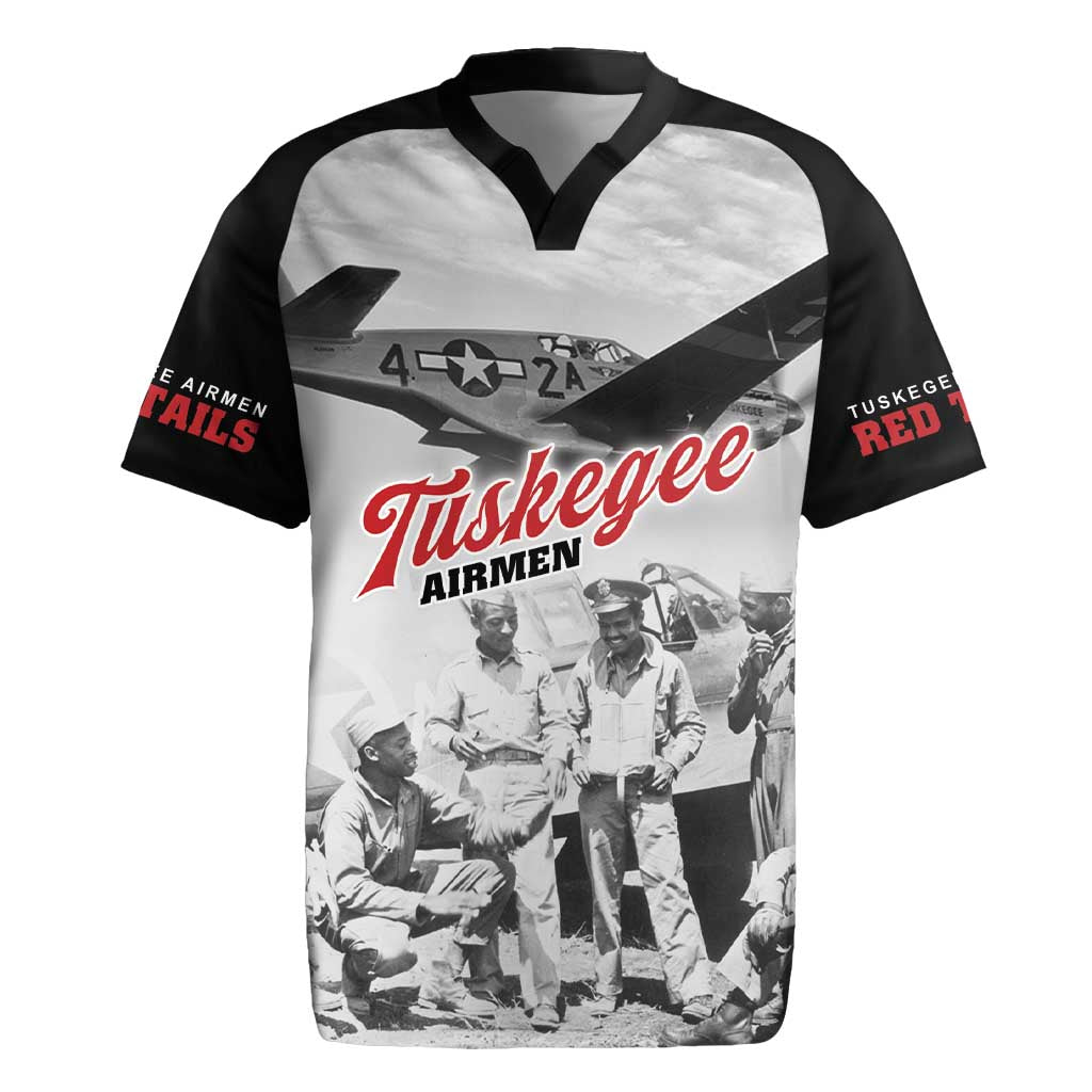 Tuskegee Airmen 332nd Fighter Group Rugby Jersey Vintage-style War - Wonder Print Shop