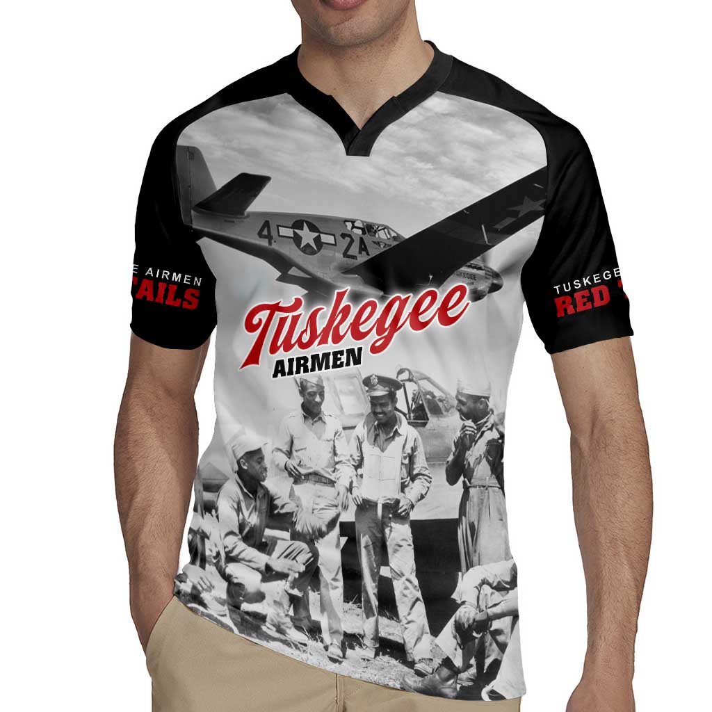 Tuskegee Airmen 332nd Fighter Group Rugby Jersey Vintage-style War - Wonder Print Shop