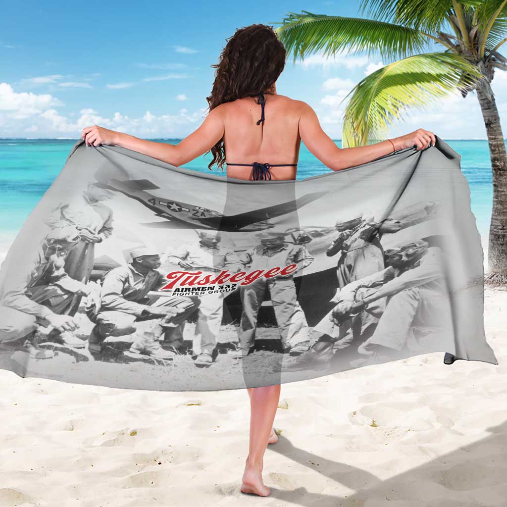 Tuskegee Airmen 332nd Fighter Group Sarong Vintage-style War - Wonder Print Shop
