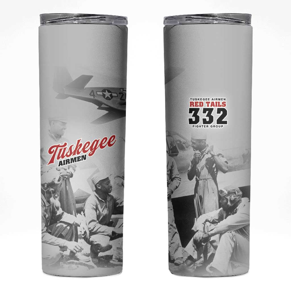 Tuskegee Airmen 332nd Fighter Group Skinny Tumbler Vintage-style War - Wonder Print Shop