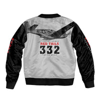 Tuskegee Airmen 332nd Fighter Group Sleeve Zip Bomber Jacket Vintage-style War - Wonder Print Shop