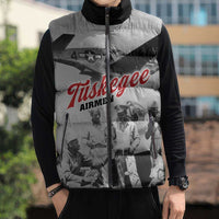 Tuskegee Airmen 332nd Fighter Group Sleeveless Puffer Jacket Vintage-style War - Wonder Print Shop