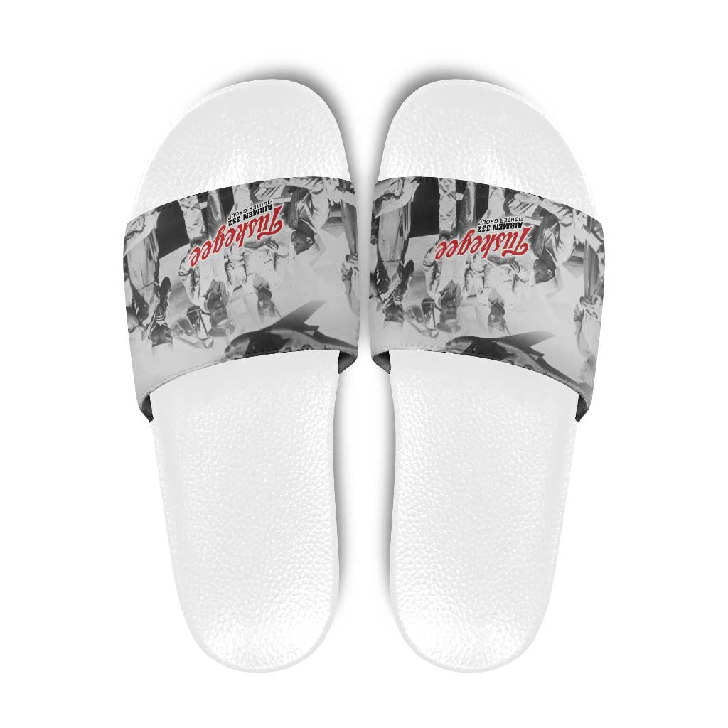 Tuskegee Airmen 332nd Fighter Group Slide Sandals Vintage-style War - Wonder Print Shop