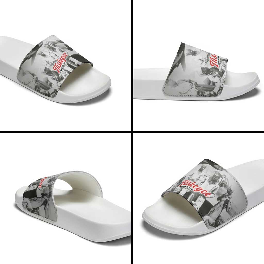 Tuskegee Airmen 332nd Fighter Group Slide Sandals Vintage-style War - Wonder Print Shop